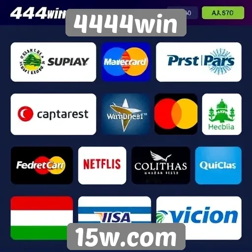 Exploração das opções de pagamento no 4444win